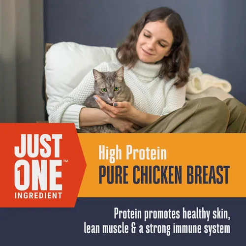 Miniatura 4 de Whole Life Pet - Golosinas de pollo liofilizadas para gatos, grado humano, un ingrediente, procedentes y fabricadas en los Estados Unidos