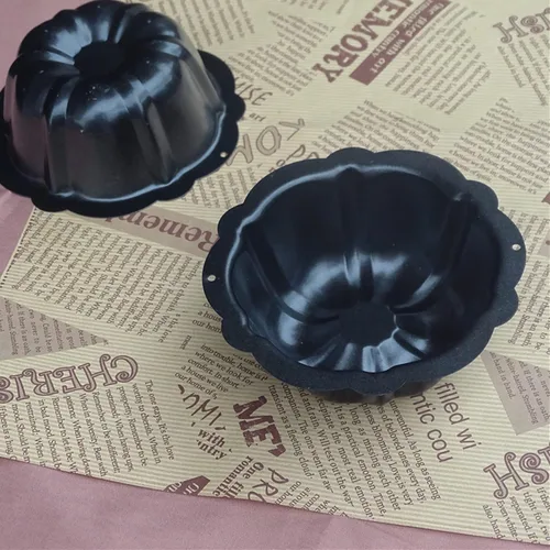 Miniatura 5 de Paquete de 4 mini moldes para tartas, acero al carbono de 5 pulgadas, reutilizables, antiadherentes, plato para hornear pequeño, borde con volantes