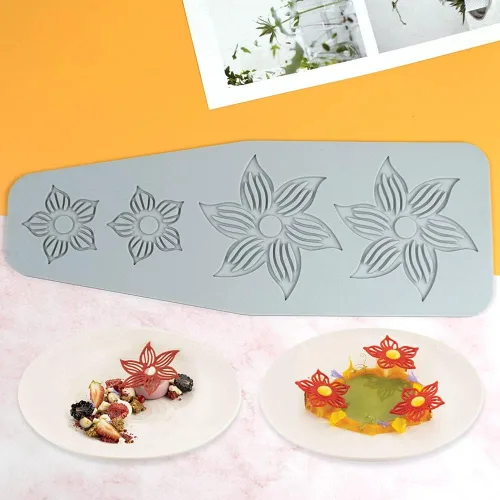 Miniatura 8 de Molde de silicona de hojas huecas para caramelo de chocolate 3D, molde de caramelo de hojas huecas para alimentos, decoración de comidas, molde