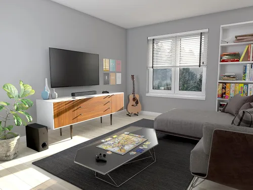 Miniatura 5 de Yamaha Audio SR-C30A - Barra de sonido compacta con subwoofer inalámbrico y Bluetooth, color negro