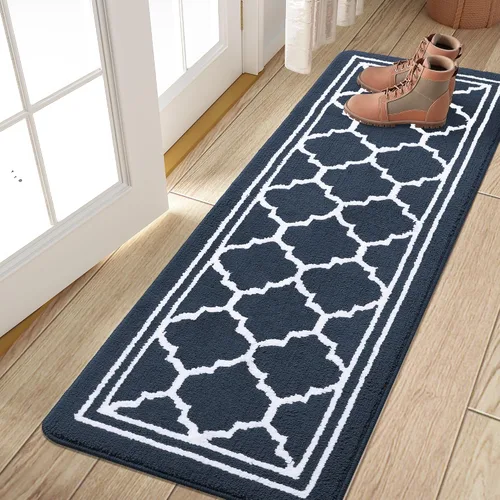 Miniatura 24 de Buganda Alfombra para Puerta Interior, Felpudo Resistente a la Suciedad y Absorbente, Antideslizante, Alfombras de Perfil Bajo para Entrada Marrón