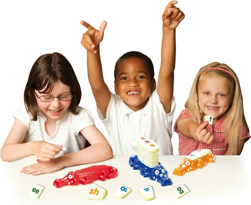 Miniatura 4 de Juego de construcción de palabras Spelligator de Junior Learning, Edades 5-9, Conciencia fonémica, 75 fichas de letras