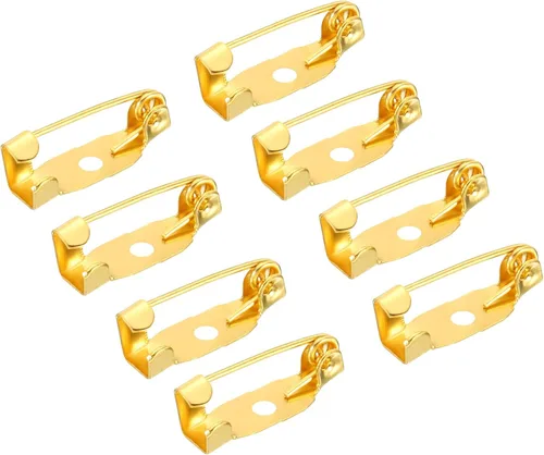 MECCANIXITY 150 pines de barra de seguridad de 0.591 in, broche de cierre para insignias de identificación, tarjetas de nombre, etiquetas para Tono