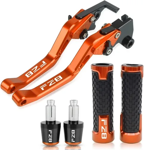 Miniatura 15 de Embrague Accesorios de motocicleta CNC Palanca de embrague de freno Manillar Manillar Agarres extremos para FZ8 FZ-8 2010-2018 2017 2016 2015 2014