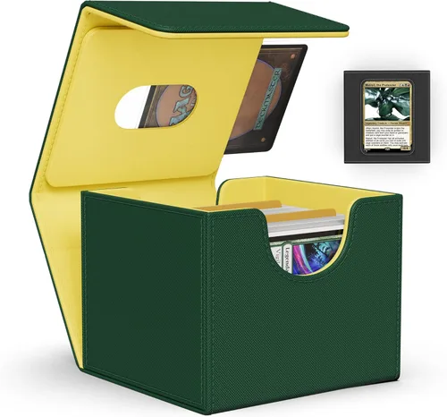 Miniatura 18 de Caja de almacenamiento de cartas ZLCA para cartas de intercambio, caja de cubierta de baraja MTG Commander con capacidad para más de 120 cartas