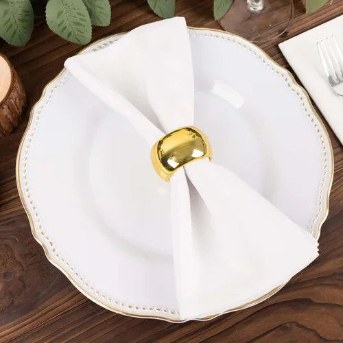 Miniatura 12 de Efavormart - Juego de 20 servilleteros acrílicos rojos al por mayor para ajustes de lugar, bodas, recepciones, cenas o fiestas de vacaciones