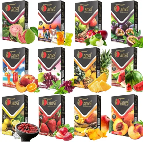 Miniatura 7 de Tanya Hookah Shisha Sabores, sin tabaco y nicotina, paquete variado de frutas, 1.76 oz (paquete de 3) fresa, arándano y mango.