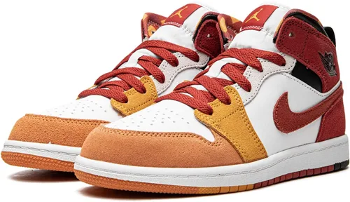 Miniatura 2 de Jordan Preescolar 1 Mid Se PS DX2459 601 - Talla 2.5Y, PimentónCinnabar-negro