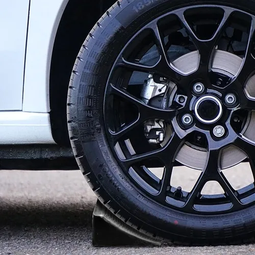 Miniatura 6 de Fasmov Paquete de 2 calcetas de rueda de goma maciza resistentes, calcetas de alta calidad para automóvil, remolques de viaje, RV, camión y ATV