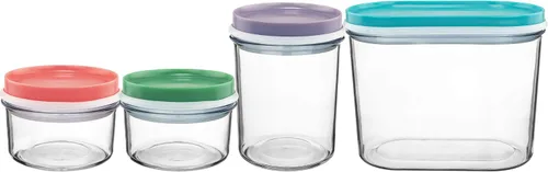 Miniatura 2 de Southern Homewares Contenedores apilables para almacenamiento de alimentos, juego de 4, organizadores de despensa de plástico para almacenamiento
