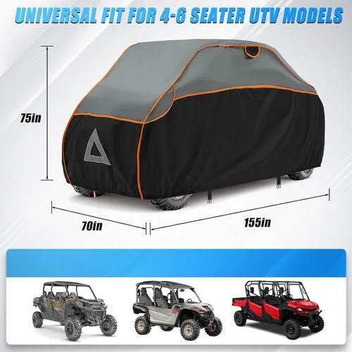 Miniatura 2 de Cubierta ATV para protección contra granizo, 96 pulgadas, resistente 4 ruedas, protección para todo tipo de clima, compatible con Polaris, Honda