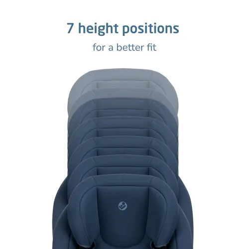 Miniatura 5 de Maxi-COSI RodiSport - Asiento elevador de automóvil para niños, respaldo alto, elevador sin respaldo, reposacabezas de 7 posiciones, sistema Easy