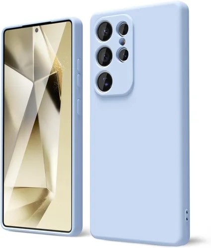 Miniatura 245 de oakxco Funda para teléfono Samsung Galaxy S21 Ultra con agarre de silicona líquida, bonita funda delgada y delgada de goma suave de TPU lisa