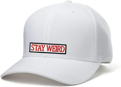 Miniatura 4 de Parche Stay Weird - Parche bordado - Parche para planchar / coser - Parches para ropa, mochila, chaquetas, gorras, etc. (blanco)