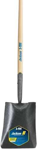 Miniatura 2 de Jackson 1250300 J-450 Pala de punta cuadrada con escalón delantero y mango de madera dura de 47 pulgadas