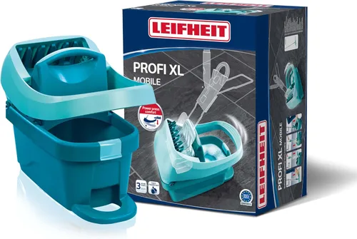 Leifheit Prensa de fregona profesional Evo con prácticas ruedas integradas