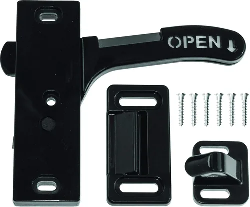 Miniatura 6 de RV Designer E287, Kit de pestillo y manija para puerta mosquitera, mano izquierda, herrajes para puerta de entrada