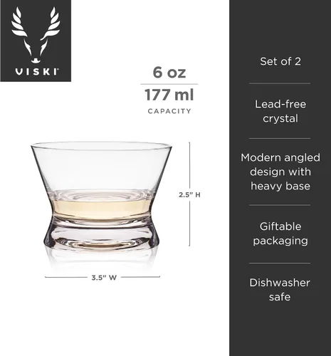 Miniatura 3 de Viski Vasos de degustación de tequila de cristal, vasos de copa para mezcal, whisky, bourbon o bebidas puras, elegante juego de cristalería para bar