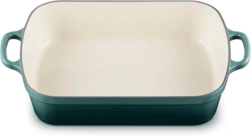Miniatura 4 de Le Creuset Tostador rectangular Signature de hierro fundido esmaltado, 5.25 cuartos de galón (9.8" x 13"), Artichaut