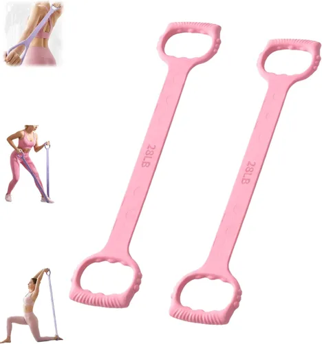 Miniatura 14 de Figura 8 Banda de resistencia de fitness, Figura 8 bandas de ejercicio para mujeres y hombres, 8 bandas de goma de resistencia en forma de brazos