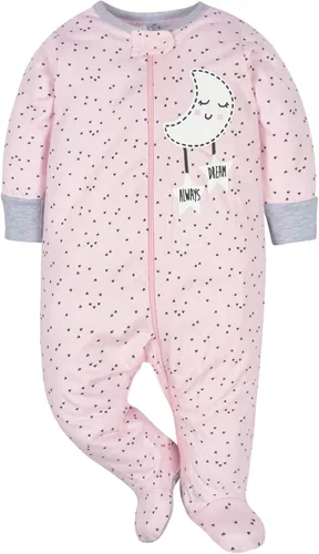 Miniatura 4 de Gerber Sleep 'N Play - Paquete de 4 enterizos con pies para niñas bebés