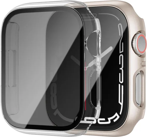Miniatura 8 de Paquete de 2 fundas protectoras de pantalla para Apple Watch SE 2025 SE Series 6 5 4 SE de 40mm, protector de vidrio Anti-Espía, cubierta rígida