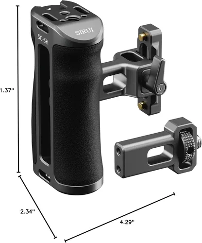 Miniatura 10 de Sirui - Mango lateral de jaula para cámara, en aluminio OTAN y montaje de localización de 3/8" para empuñadura lateral de ARRI con zapata fría