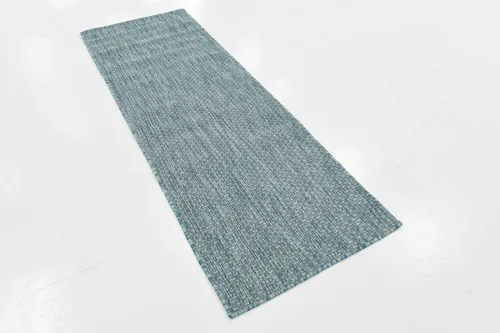 Miniatura 5 de Unique Loom Collection - Alfombra casual de transición sólida jaspeada para interiores y exteriores