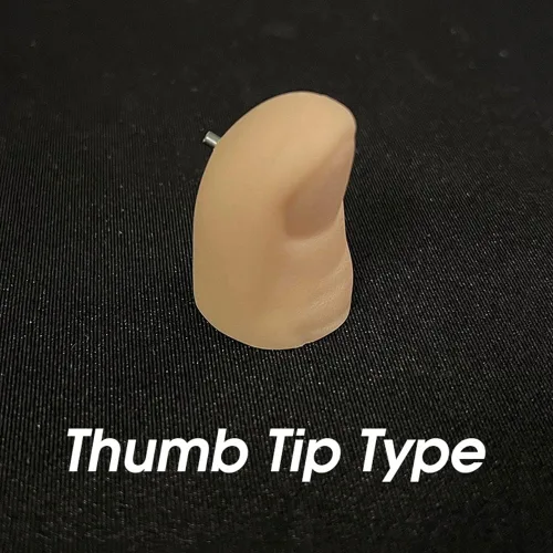 Miniatura 2 de blue-ther 3 piezas de punta de pulgar tipo pluma sigilosa trucos de magia predicción efecto de control mental accesorios de magia primer plano