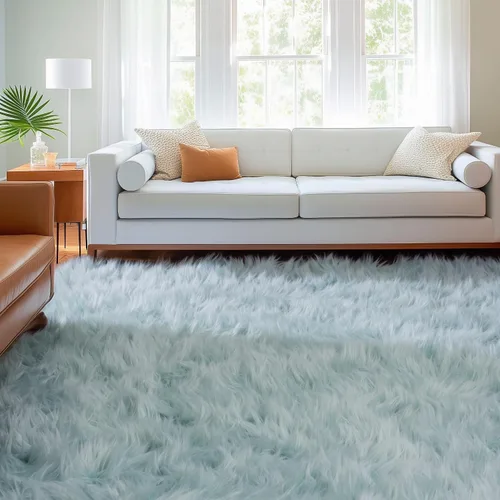 Miniatura 55 de Super Area Rugs - Alfombra de piel de oveja suave y esponjosa Gris oscuro