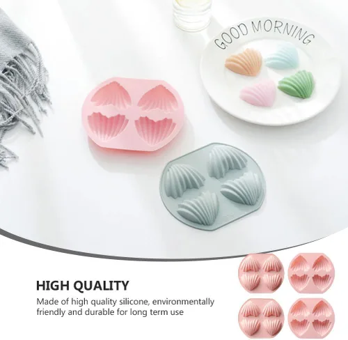 Miniatura 7 de 4 moldes de silicona para dulces, moldes para hornear en forma de corazón, 4 cavidades de silicona para tartas de chocolate, chocolate, día de San