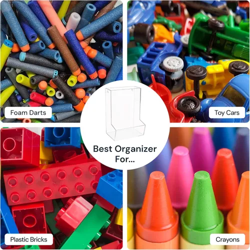 Miniatura 8 de SimplyImagine Organizador de Juguetes Colgante de Acrílico con Compartimento Único para Organización y Almacenamiento en el Hogar - Organizador