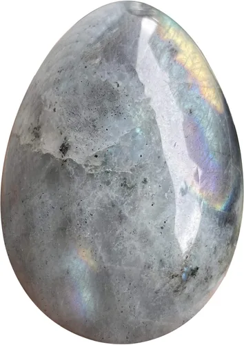 Huevo de piedra pulida para el día de Pascua, palma/bolsillo/preocupación Enegry de cristal curativo, figura Fengshui, piedra lunar de 1.8 x 1.3