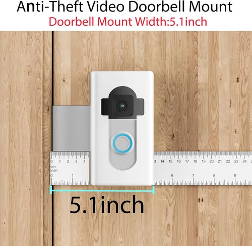 Miniatura 6 de Soporte Antirrobo para Timbre de Video, Soporte AHBTEYM Sin Taladro Soporte Portador Accesorios para Alquileres de Apartamentos y Casas Compatible