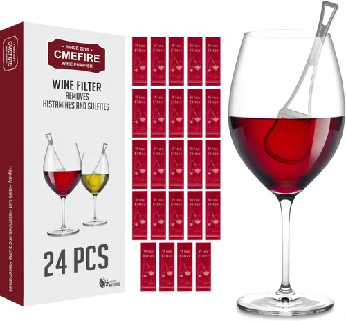 Miniatura 10 de Filtro de varitas de vino, elimina sulfitos e histaminas: puede reducir y aliviar las alergias y sensibilidades al vino, purificador para restaurar