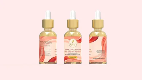Miniatura 3 de Spray acondicionador sin enjuague para rizos y aceite para el cabello para niños con aceite de coco y ricino. Hidratante diario, desenredante