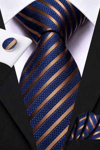 Miniatura 156 de Dubulle Corbata tejida de cachemira para hombre y gemelos de pañuelo para hombre, conjunto de gemelos para boda formal y negocios