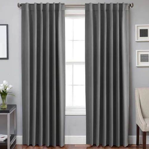 Miniatura 36 de H.VERSAILTEX Cortinas opacas con aislamiento térmico, paneles de tratamiento de ventana, cortinas opacas para oscurecer la habitación, cortinas Gris