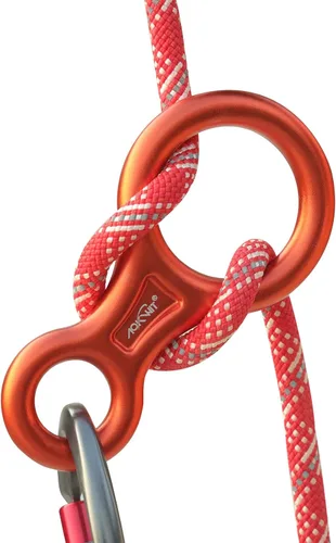 Miniatura 9 de Rescate Figura 8 Descender Equipo de descenso Equipo de descenso 35KN/7,716.2 lbs 7075 Aleación de aluminio Placa de aparejo para escalada Belaying