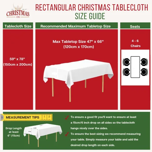 Miniatura 5 de Mantel de Navidad nórdico rectangular (59 x 78 pulgadas, contemporáneo)