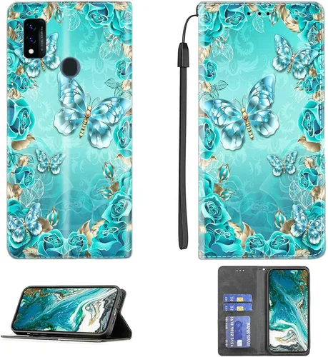 Miniatura 29 de Funda para Moto One Zoom compatible con Motorola One Zoom Phone Case Flip Stand Cover Magnetic Close YHD