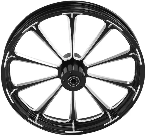 Miniatura 2 de TCMT Buje de llanta delantera de 21 x 3.5 pulgadas, doble disco para Harley Touring Road King Street Road Electra Glide Ultra Limited Tri Glide