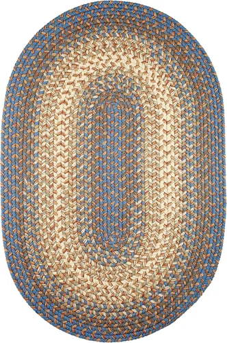 Miniatura 37 de Rhody Rug Easy Living EL33 Taupetone - Alfombra ovalada trenzada de 4 x 6 pies, decoración del hogar, tapete para piso o dormitorio, de fácil