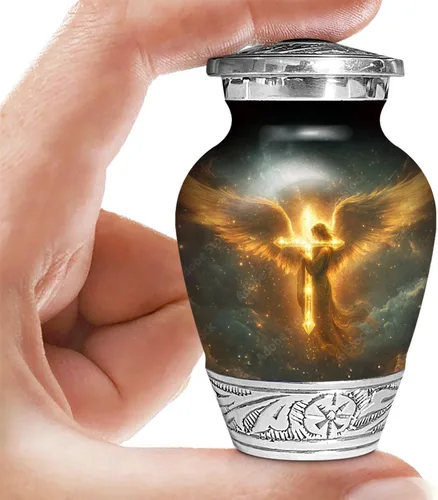 Miniatura 14 de Loving Tribute - Urna de cremación de colibrí para cenizas humanas adultas, gran monumento funerario hecho a mano para recordar a tus seres queridos
