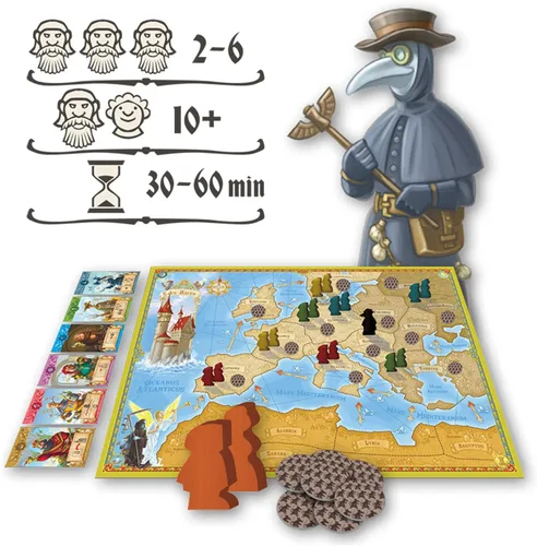 Miniatura 4 de Juego de mesa Rattus (Big Box Edition) - Juego de estrategia de muerte negra con expansiones. Juego familiar para niños y adultos, a partir de 10