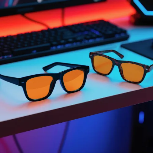 Miniatura 6 de COASION Gafas de bloqueo de luz azul para dormir mejor, para mujeres y hombres, protección contra la fatiga ocular, gafas de juegos de computadora