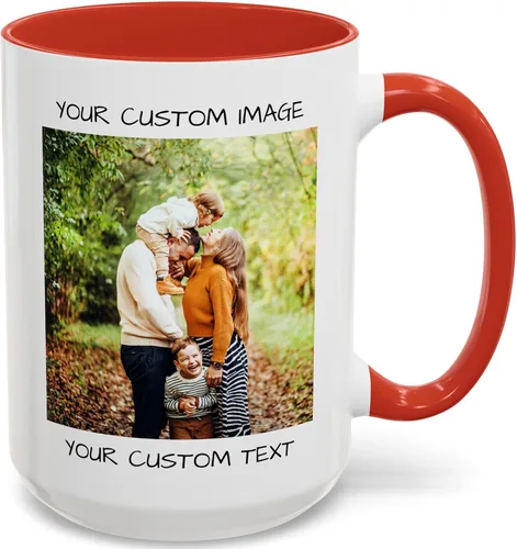Miniatura 15 de Taza de café personalizada – Taza de cerámica personalizada con foto, texto o logotipo, taza de té Taza personalizada con imagen o mensaje Idea
