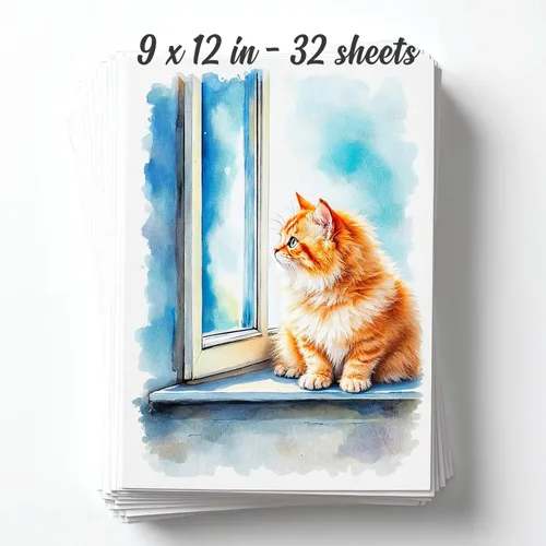 Miniatura 16 de Bloc de papel de acuarela de 64 hojas, A6, de 4 x 6 pulgadas, papel de color de agua de 140 libras/10.58 oz/m², 100% pulpa de algodón, suministros