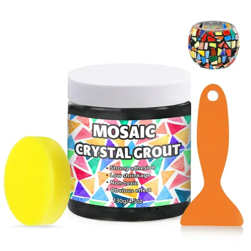 Lechada de Mosaico de Cristal, Herramientas de Azulejos de Mosaico, Accesorios de Azulejos de Mosaico – Esencial para el Enlucido Artesanal y