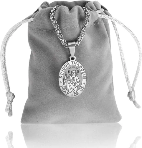 Miniatura 7 de RS Saint St MichaelChristopherJudeBenedictJosephAnthony Medal Necklace for Boys Men 24 In Religious gifts
